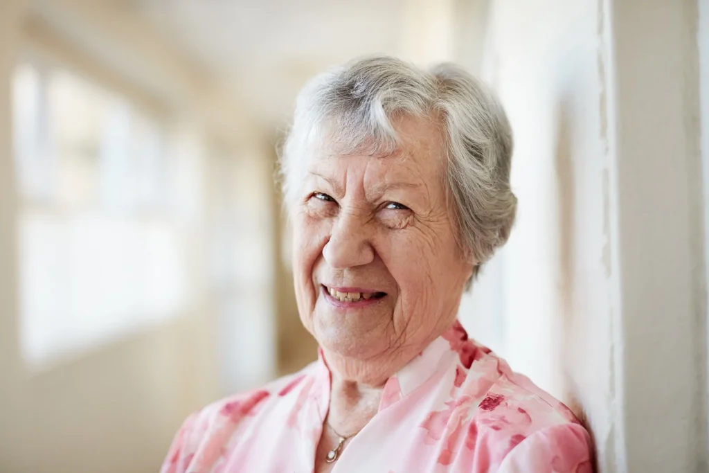 Portrait of a smiling elderly woman